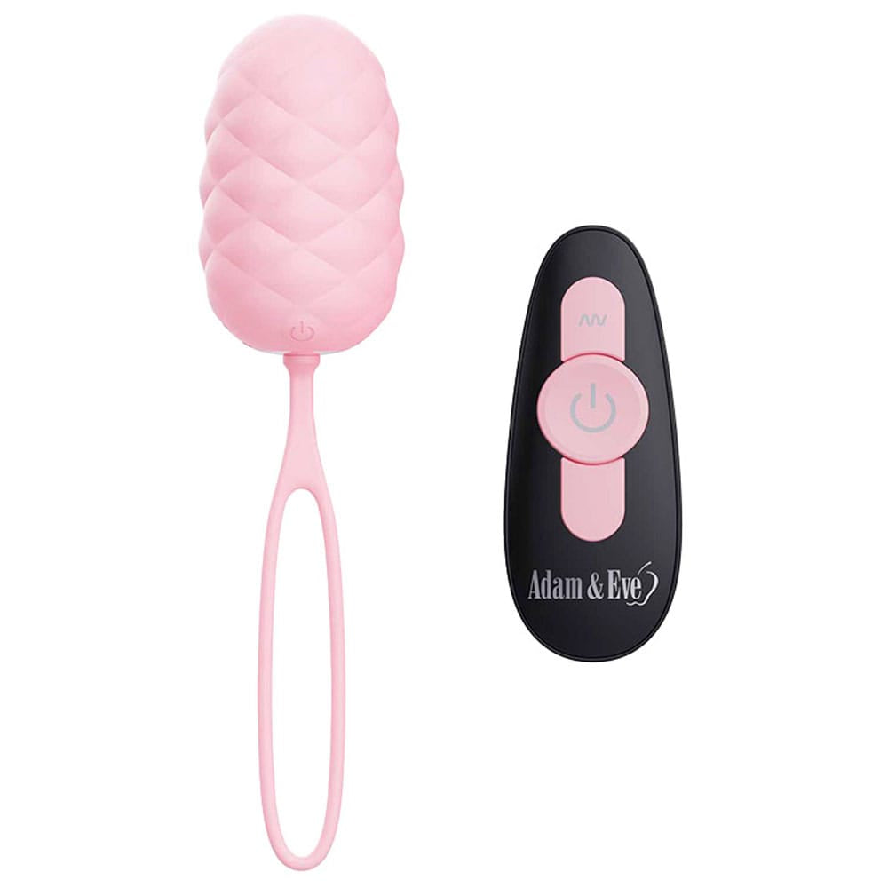 Adam & Eve PILLOW TALK EGG - Pink USB Rechargeable Vibrating Egg with Wireless Remote Control
