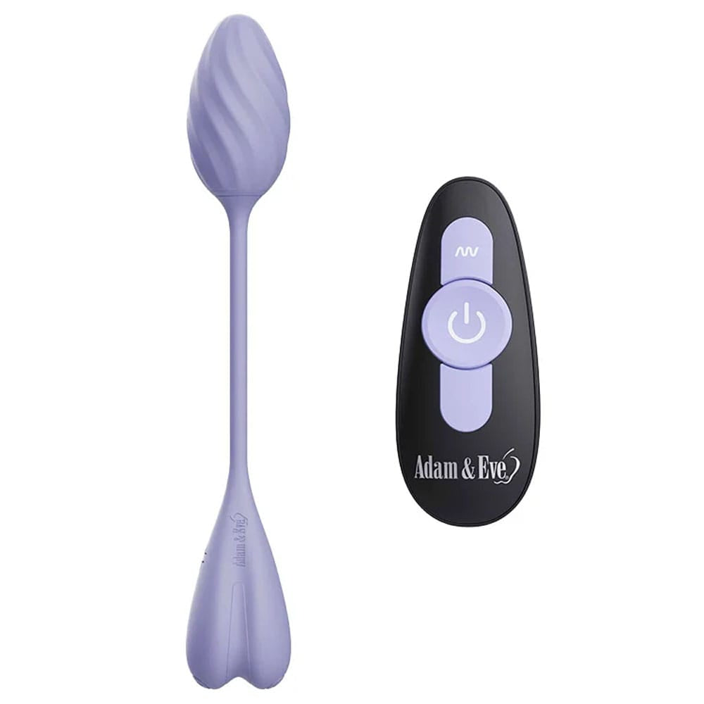 Adam & Eve SPIRAL LOVE Wearable Egg - Purple USB Rechargeable Wearable Vibrating Egg with Wireless Remote