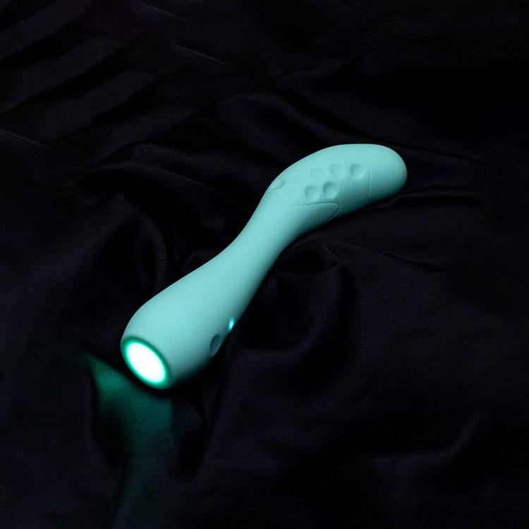 Adam & Eve GROOVY GLOW-UPS Flexie - Blue 19 cm USB Rechargeable G-Spot Vibrator