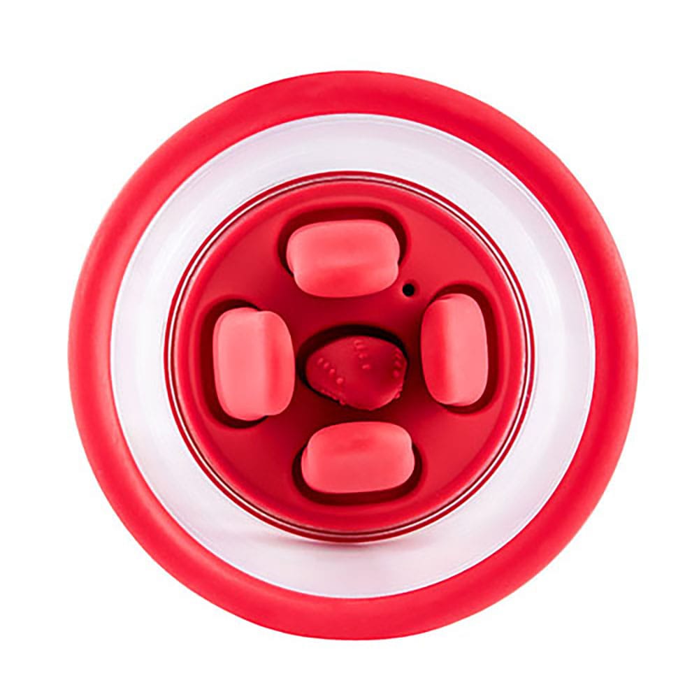 Adam & Eve SQUEEZE-N-PLEASE Pump - Red - Red USB Rechargeable Vaginal Pump with Massaging Tongue and Fingers
