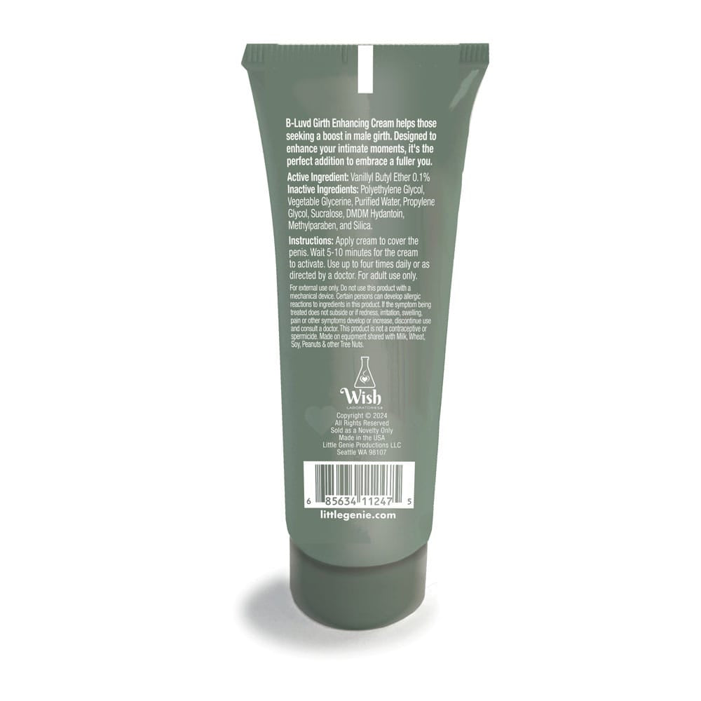 B-LUVD Girth Enhancing Cream - Male Thickening Cream - 59 ml Tube