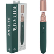 LOVELINE The Traveler - Green - Green 17.6 cm USB Rechargeable Vibrator with Lube Applicator