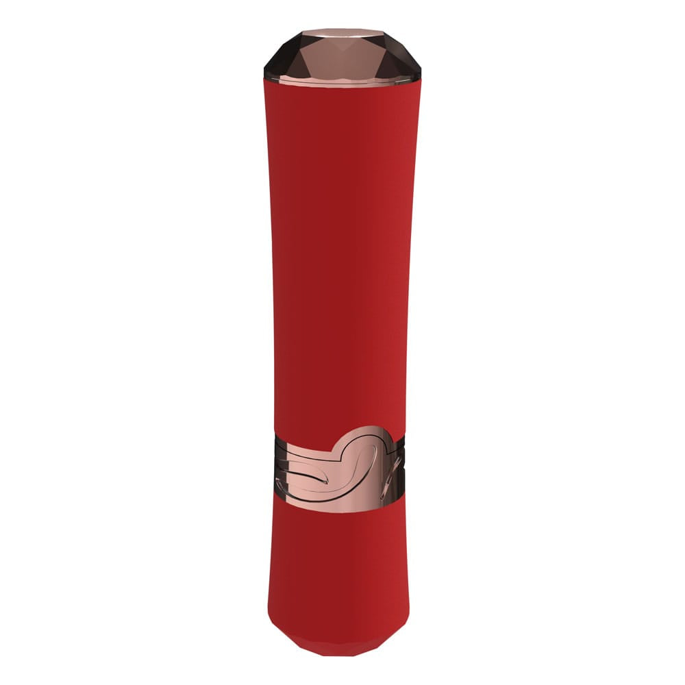 LOVELINE Dahlia - Red - Red 12.5 cm USB Rechargeable Lipstick Vibrator