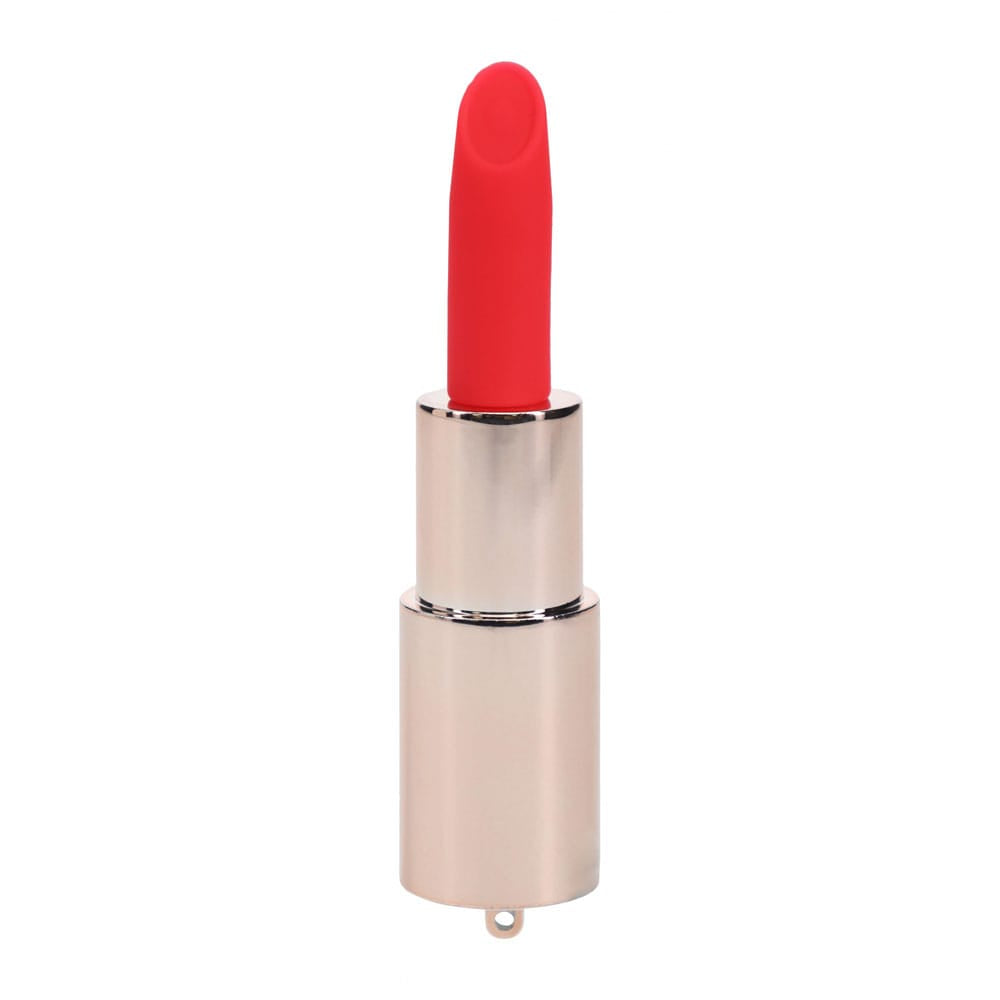 LOVELINE Sparkle - Red 8.3 cm USB Rechargeable Lipstick Vibrator