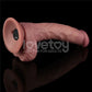 Dual Density Power Cock - 9 Inch Flesh - Flesh 23 cm USB Rechargeable Vibrating Dildo