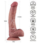 Dual Density Power Cock - 9 Inch Flesh - Flesh 23 cm USB Rechargeable Vibrating Dildo