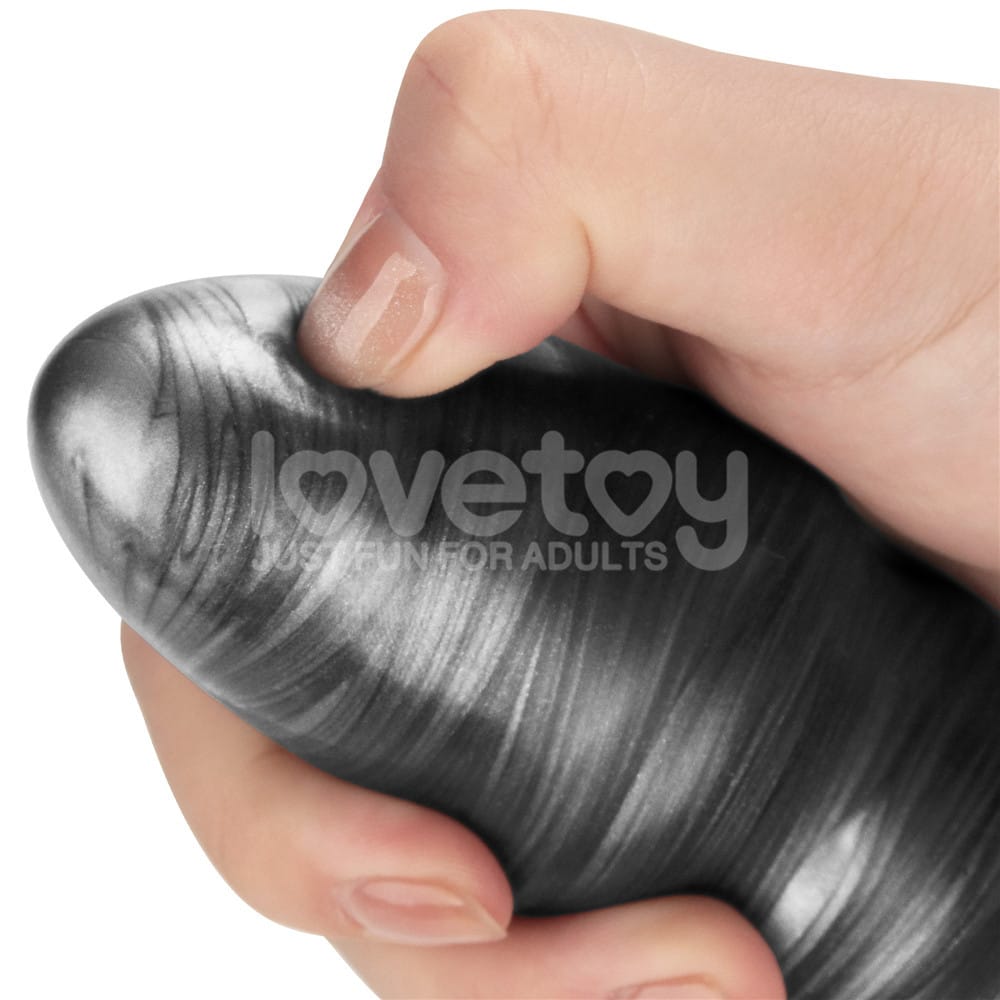 King Sized Vibrating Vibrax Slider - Grey 32.3 cm (12.5'') USB Rechargeable Vibrating Dildo