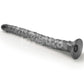 King Sized Vibrating Vibrax Slider - Grey 40.8 cm (16'') USB Rechargeable Vibrating Dildo