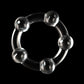 Power Plus Triple Beaded Ring Set - Clear Cock Rings - Set of 3