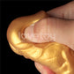 Aerosx 7.5 Inch Dual Density Inflatable Dildo - Gold/Blue 24 cm Inflatable Fantasy Dildo
