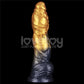 Aerosx 10 Inch Dual Density Inflatable Dildo - Gold/Blue 33 cm Inflatable Fantasy Dildo