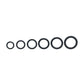 LEVELZ Classic Silicone Cock Ring Set of 6 - Black Cock Rings - Set of 6 Sizes