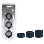 LEVELZ Liquid Silicone Ball Strap Set of 3 - Black - Black Ball Stretchers - Set of 3 Sizes