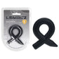 LEVELZ Pencil Liquid Silicone Cock Ring - Black Cock Ring