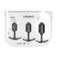 LEVELZ Silicone Weighted Anal Plug Training Set - Black Weighted Butt Plugs - Set of 3 Sizes