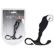 LEVELZ Rippled with Hard Loop Prostate Massager - Large - Black Large Prostate Massager