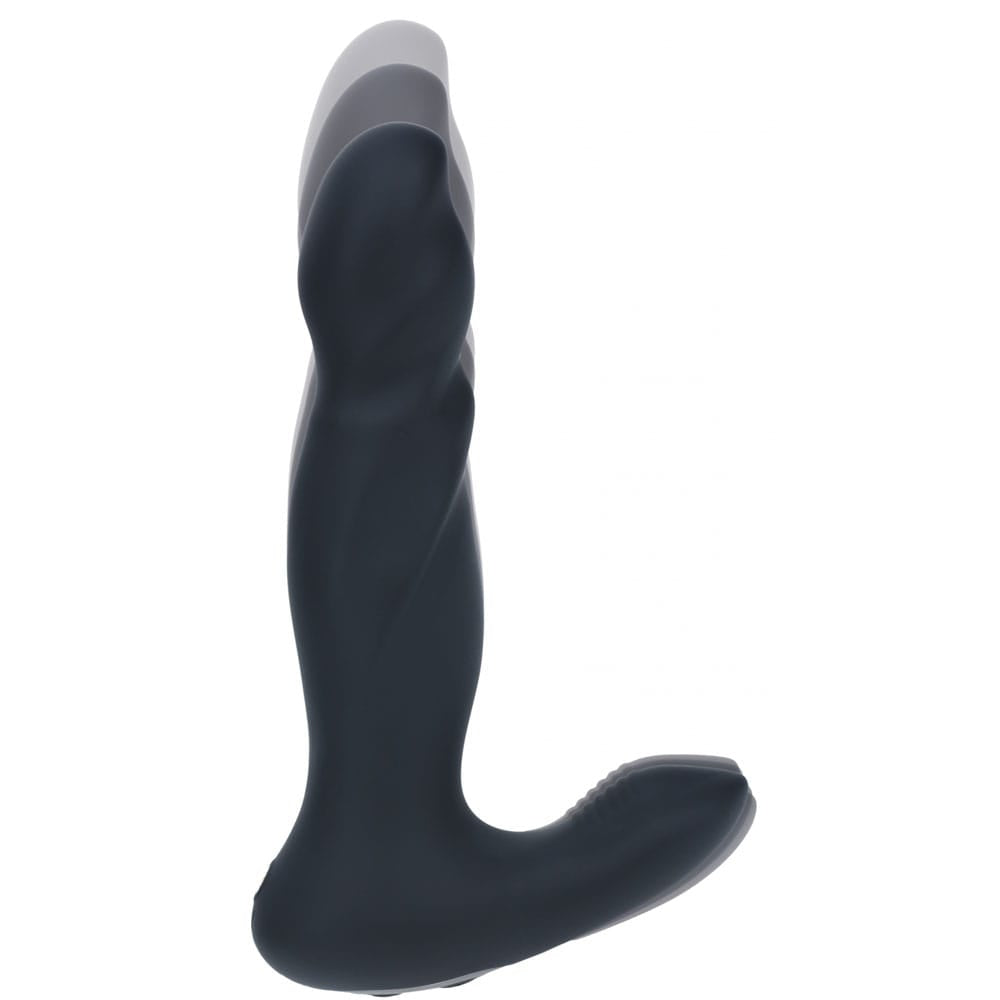 LEVELZ Vibrating & Thrusting Silicone Prostate Massager - Black 14.7 cm USB Rechargeable Thrusting Prostate Massager