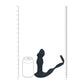 LEVELZ Remote Controlled Prostate Stimulator with Cock Ring - Black USB Rechargeable Vibrating Thrusting Prostate Massager with Cock Ring