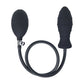 LEVELZ Ribbed Inflatable Anal Plug - Black Inflatable Butt Plug