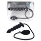 LEVELZ Beaded Inflatable Anal Plug - Black Inflatable Butt Plug