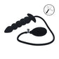 LEVELZ Beaded Inflatable Anal Plug - Black Inflatable Butt Plug