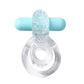 Maia Jayden - Clear/Blue USB Rechargeable Vibrating Cock & Ball Rings