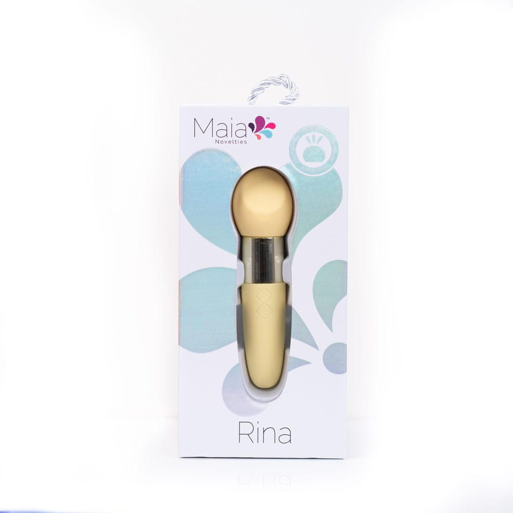 Maia RINA - Yellow - Yellow 13.3 cm USB Rechargeable Vibrator
