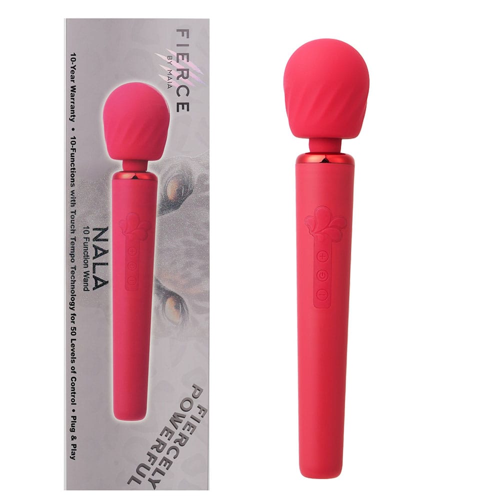 Maia NALA - Red - Red 30 cm USB Rechargeable Massage Wand