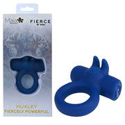 Maia HUXLEY - Blue - Blue USB Rechargeable Strong Vibrating Cock Ring