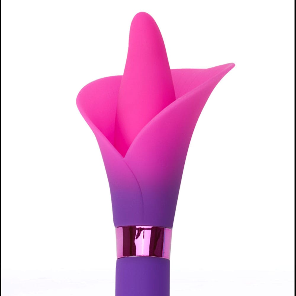 Maia VALA - Purple - Purple/Pink 22.2 cm USB Rechargeable Flower Vibrator
