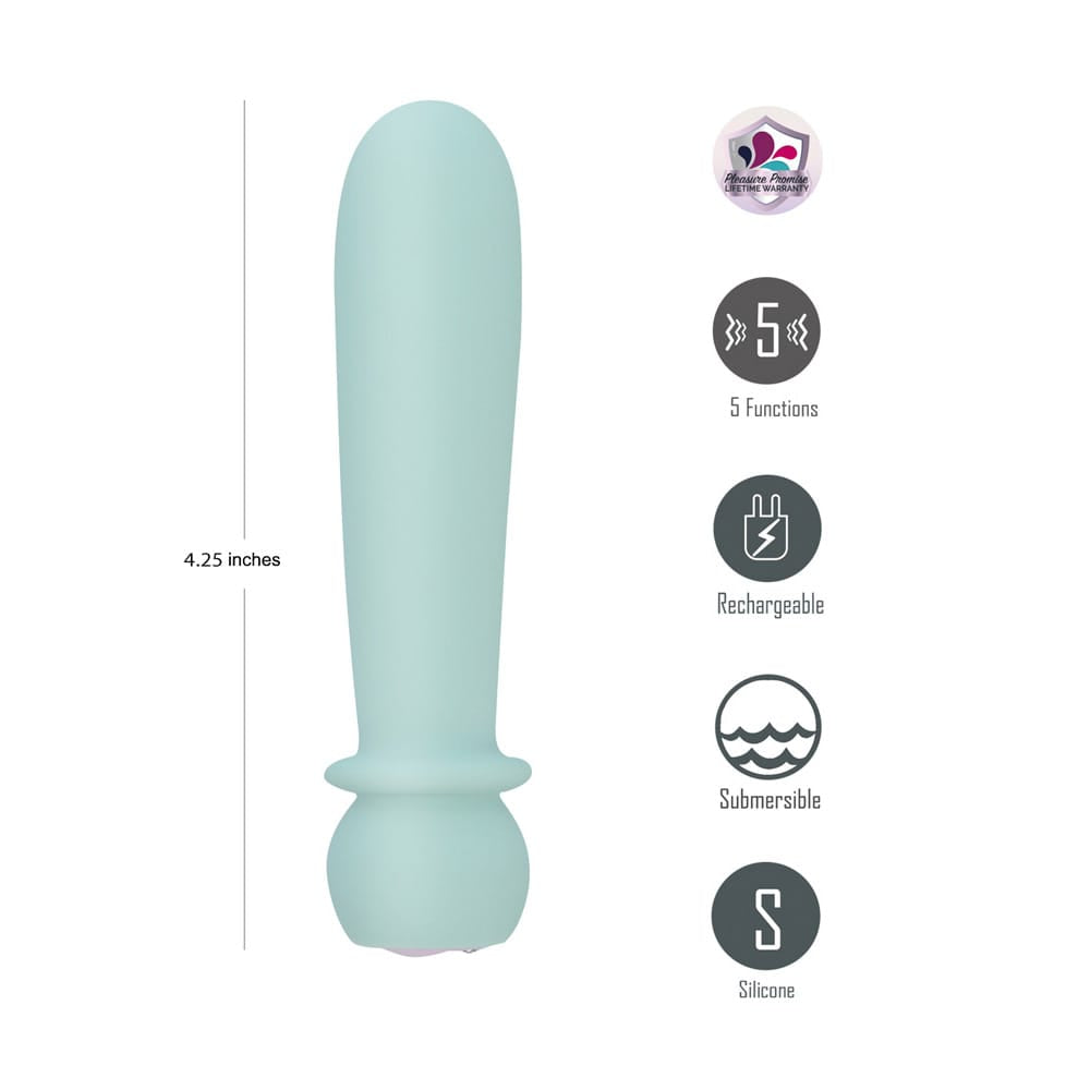 Maia SYMBA - Teal - Teal 10.8 cm USB Rechargeable Powerful Bullet
