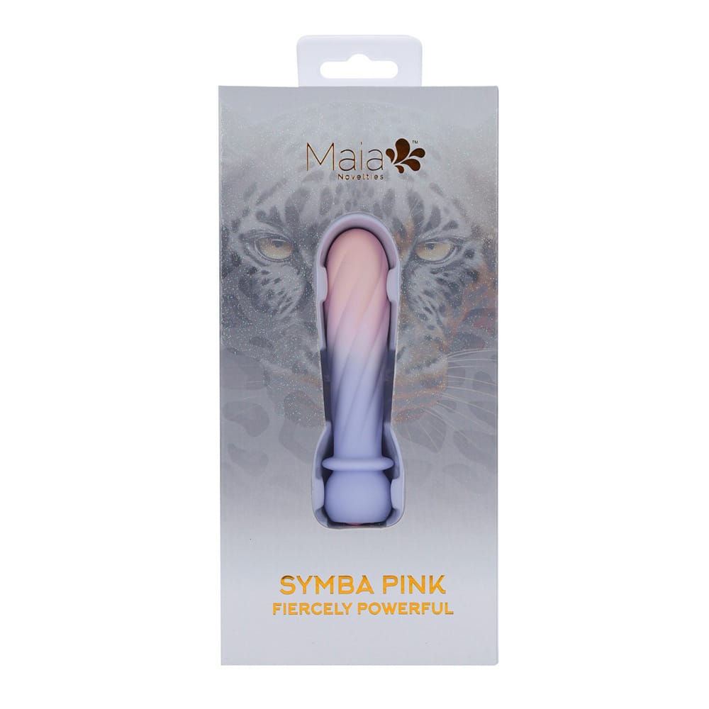 Maia SYMBA - Pink - Pink 10.8 cm USB Rechargeable Powerful Bullet