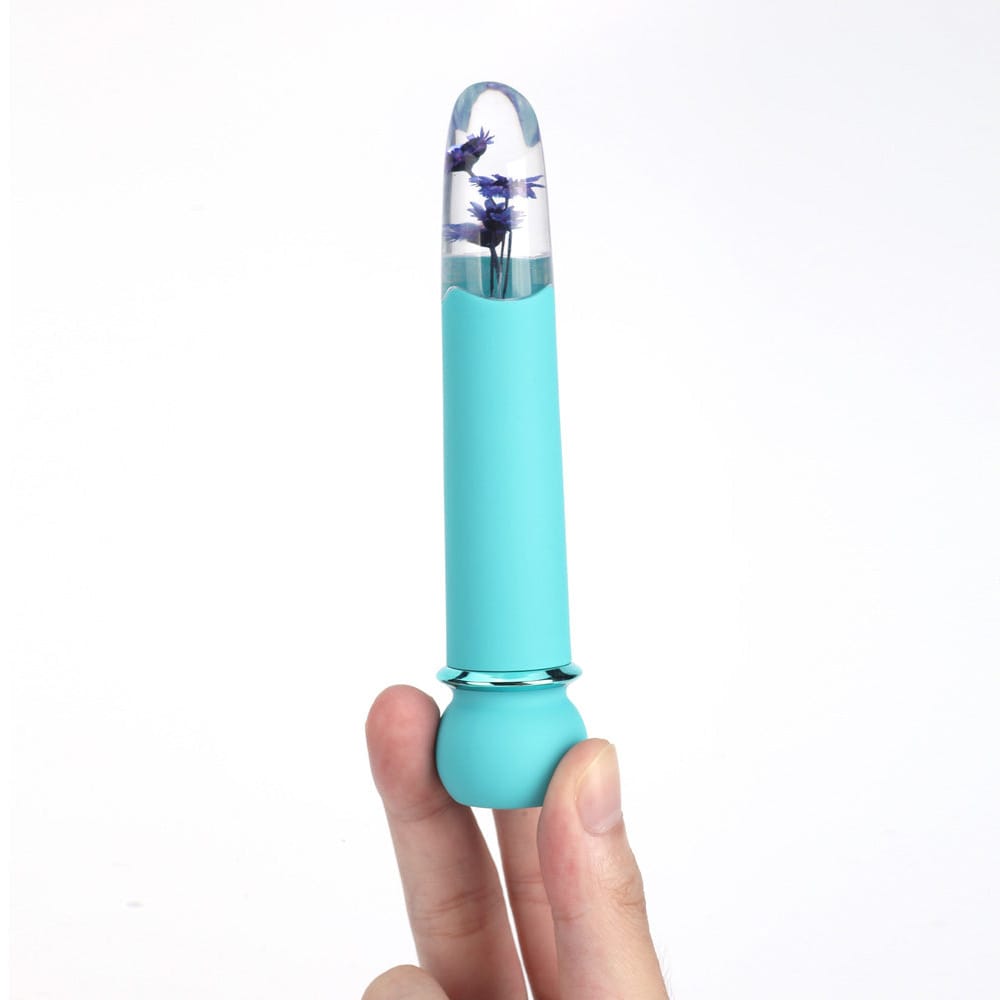 Maia FLORA - Teal - Teal 12.7 cm USB Rechargeable Powerful Bullet