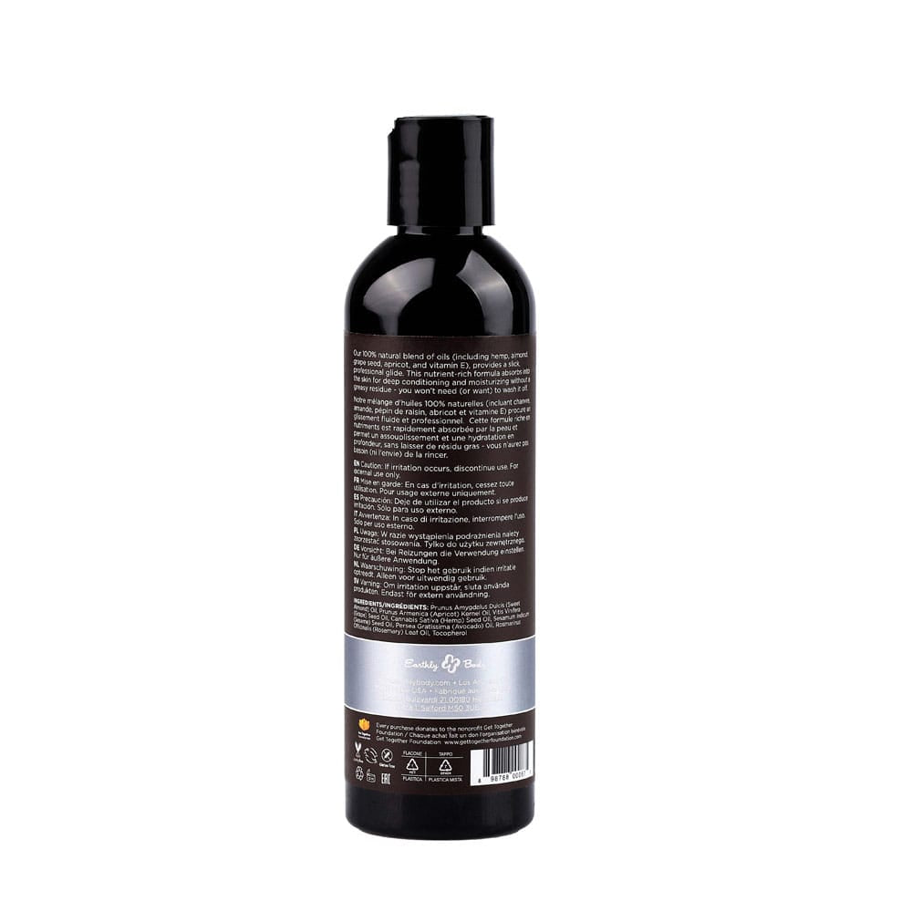 Hemp Seed Massage & Body Oil - Unscented - 237 ml Bottle