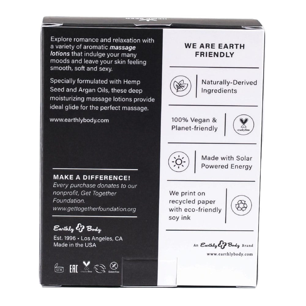Hemp Seed Edible Massage A Trois - Edible Massage Lotion Kit - 3 Bottle Set