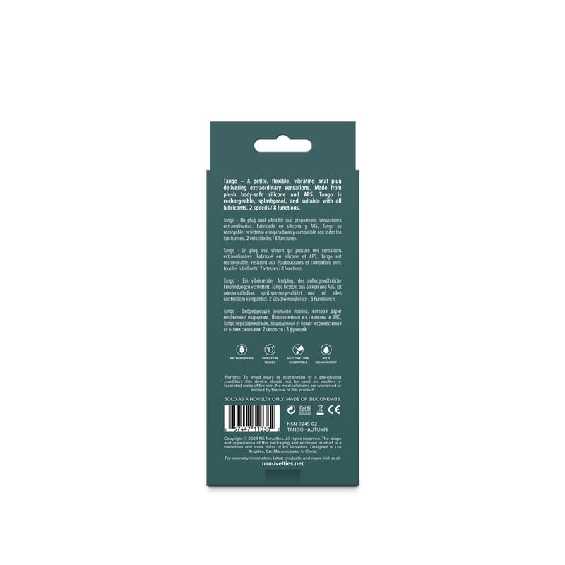 Lust-n-Dreams - Tango - Autumn - Beige 11.5 cm USB Rechargeable Vibrating Butt Plug