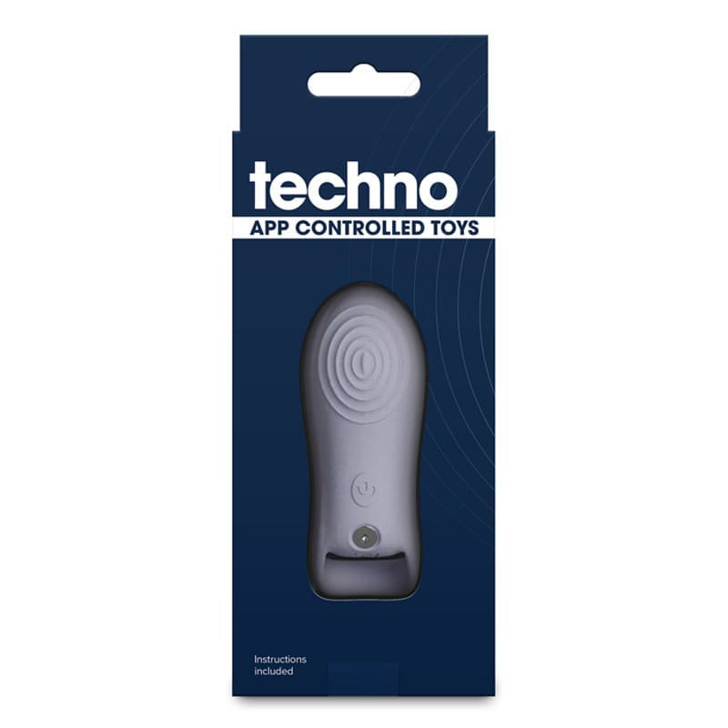 Techno - Molly - Grey USB Rechargeable Finger Stimulator with App Control