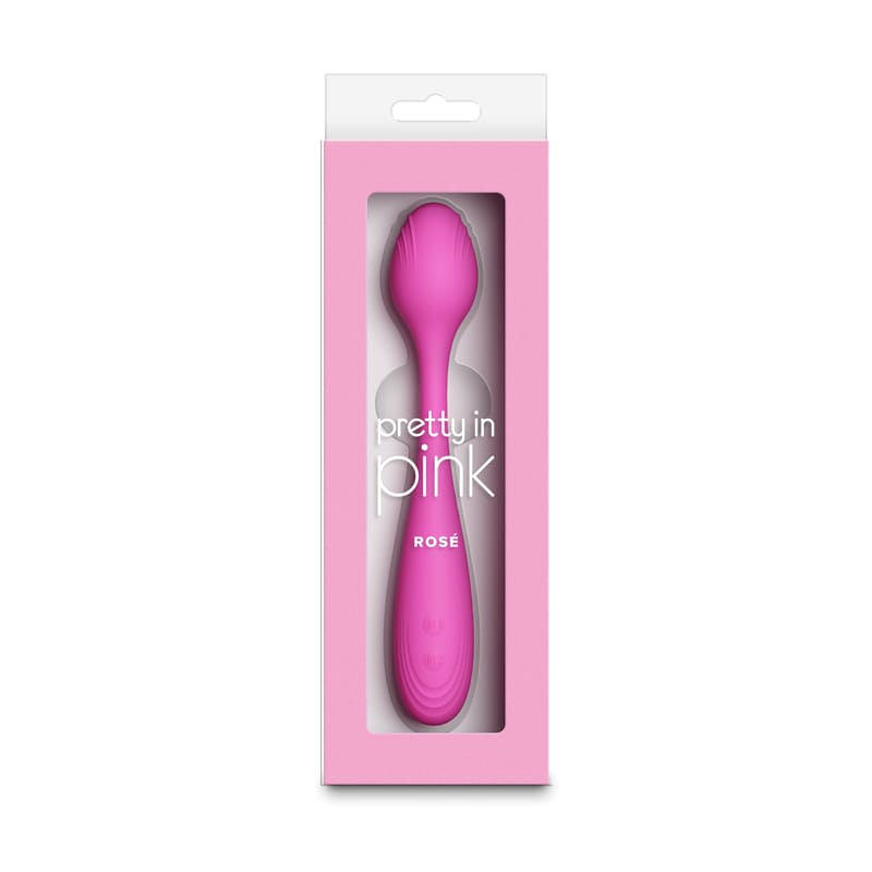 Pretty in Pink Rose - Pink - Pink 19.4 cm USB Rechargeable Vibrator
