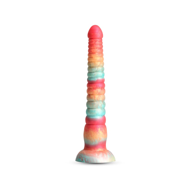 Colours Stacked - 9'' Dildo - Red/Gold - Red/Gold 23 cm Fantasy Dildo