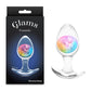 Glams Cosmic - Medium - Rainbow - Clear/Rainbow 9.5 cm Small Butt Plug
