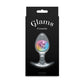 Glams Cosmic - Medium - Rainbow - Clear/Rainbow 9.5 cm Small Butt Plug