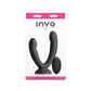 INYA Duet - Black - Black USB Rechargeable Vibrating Double Dildo with Wireless Remote