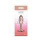 Rear Assets Clover - Rose Gold - Rose Gold 9.2 cm Metallic Butt Plug