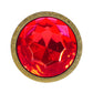 OUCH! Milan Collection - Metal Anal Plug Set - Gold - Gold Butt Plugs with Gem Bases - Set of 3 Sizes