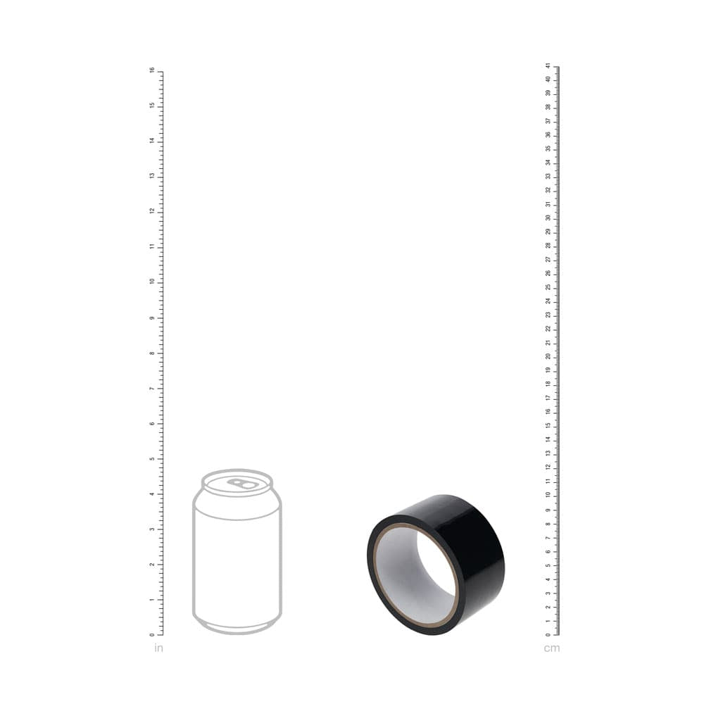 OUCH! PVC Non-Stick Tape - Black - Black Bondage Tape - 20 metre Length