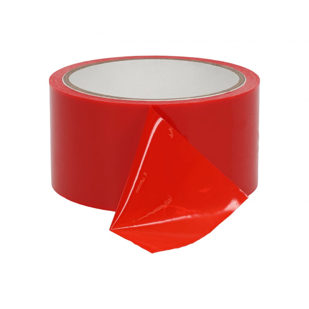 OUCH! PVC Non-Stick Tape - Red - Red Bondage Tape - 20 metre Length