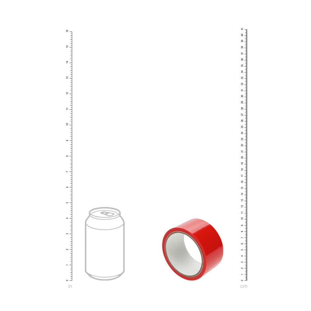OUCH! PVC Non-Stick Tape - Red - Red Bondage Tape - 20 metre Length