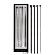 OUCH! Urethral Sounding Dilator Set - Black Silicone Urethral Sound Set