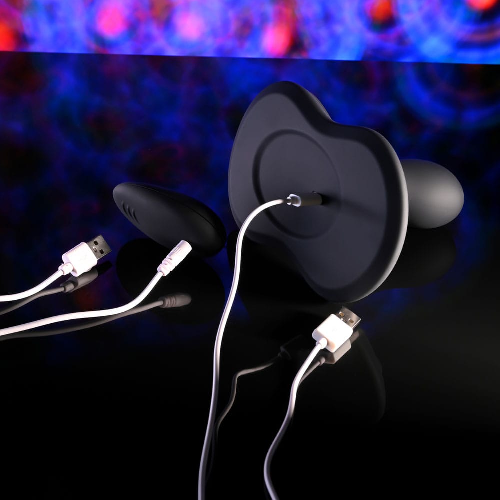 Playboy Pleasure SITTIN & SPINNIN - Black USB Rechargeable Spinning Vibrator & Grinder Pad with Remote