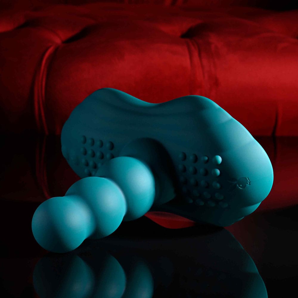 Playboy Pleasure HAVE A SEAT - Green USB Rechargeable Rideable Vibrator and Grinder Pad with Remote